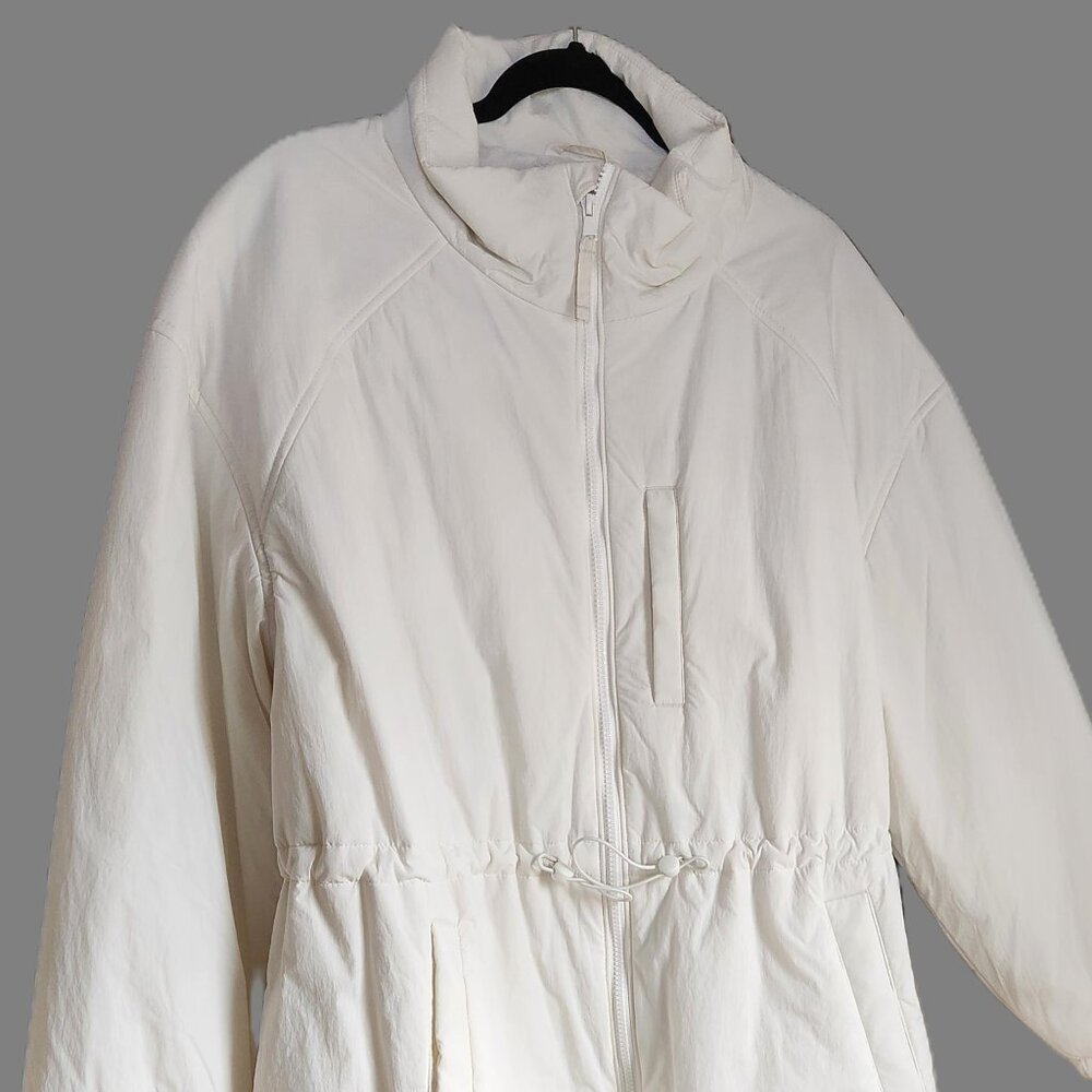 Old Navy Jacket Womens White Full Zip Chore Utility Lightweight